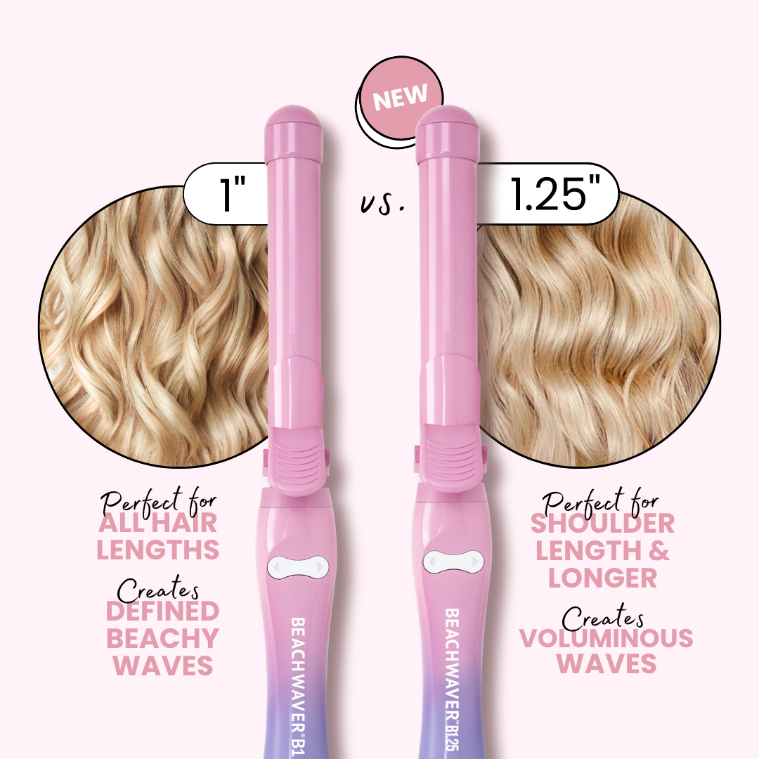 Beachwaver 1 vs 1.25 best sale