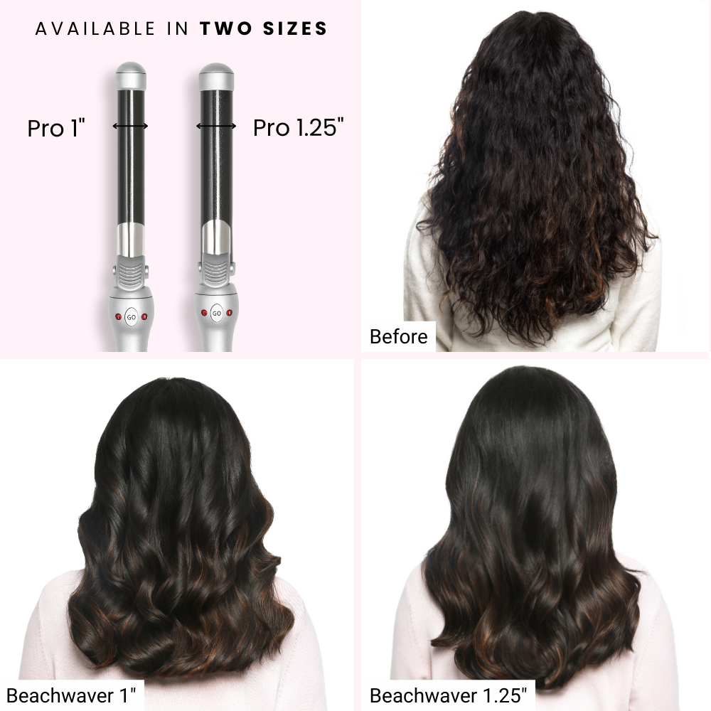 Beachwaver Pro Series Rotating Curling Iron in Titanium Beauty To Go